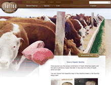 Tablet Screenshot of charruabeef.com